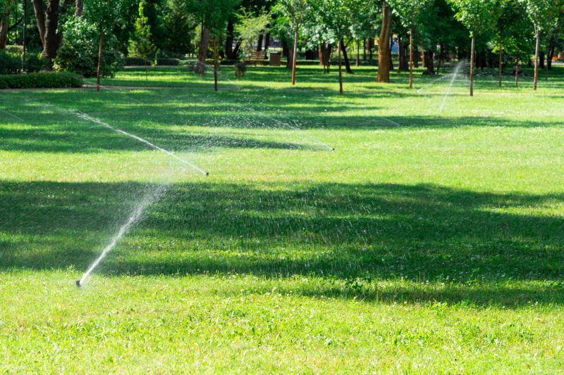 Lawn with Sprinkler System
